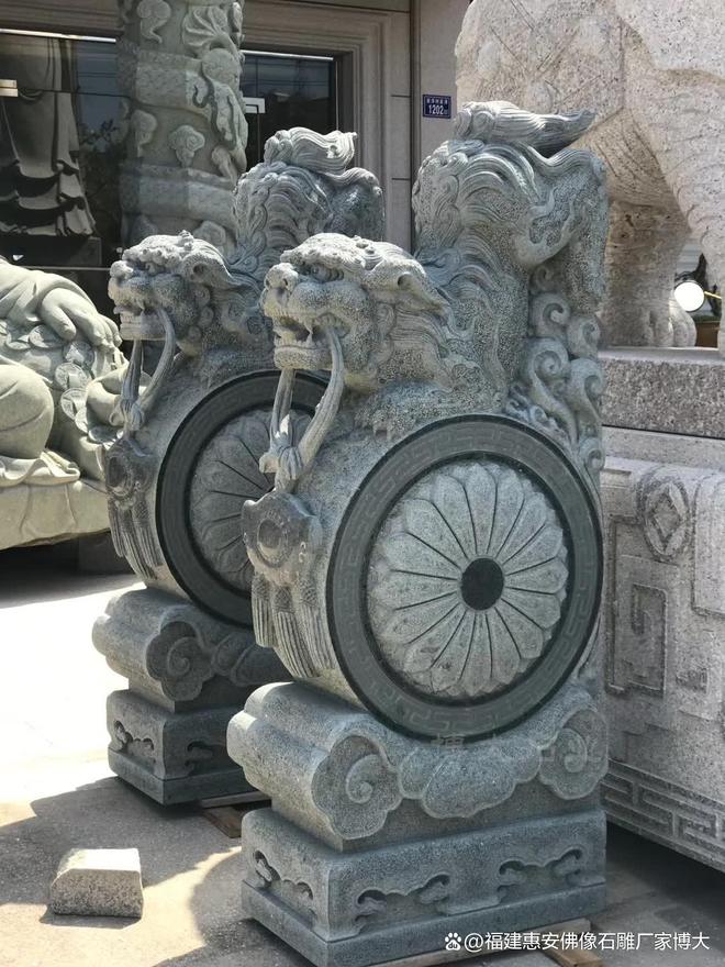 leyu官方网站石雕抱鼓石在当代景观中的立异(图4)