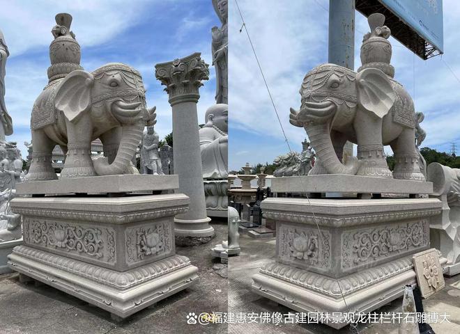 leyu.乐鱼石雕大象在当代景观中的立异(图1)