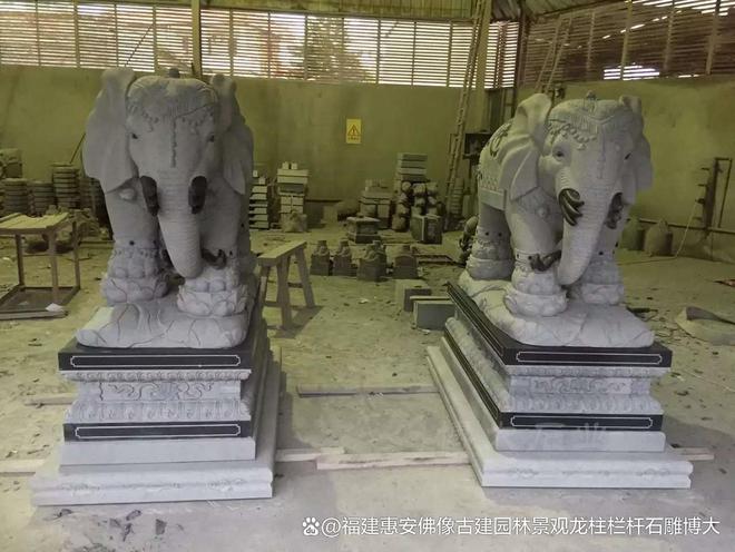 leyu.乐鱼石雕大象在当代景观中的立异(图3)