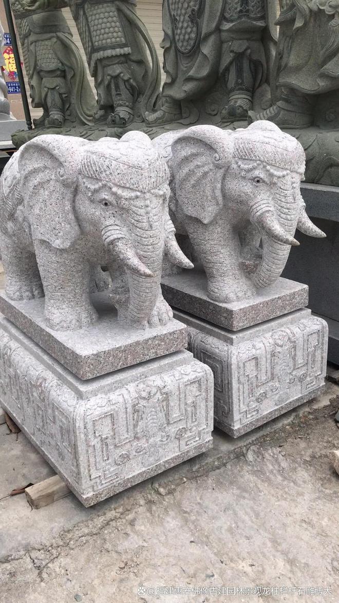 leyu.乐鱼石雕大象在当代景观中的立异(图2)